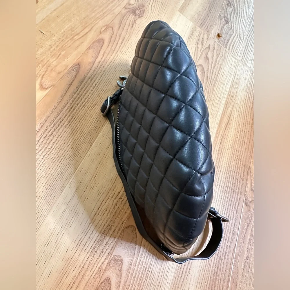 CHANEL  Black Quilted Crossbody Bag with Chain - Picture 2 of 14